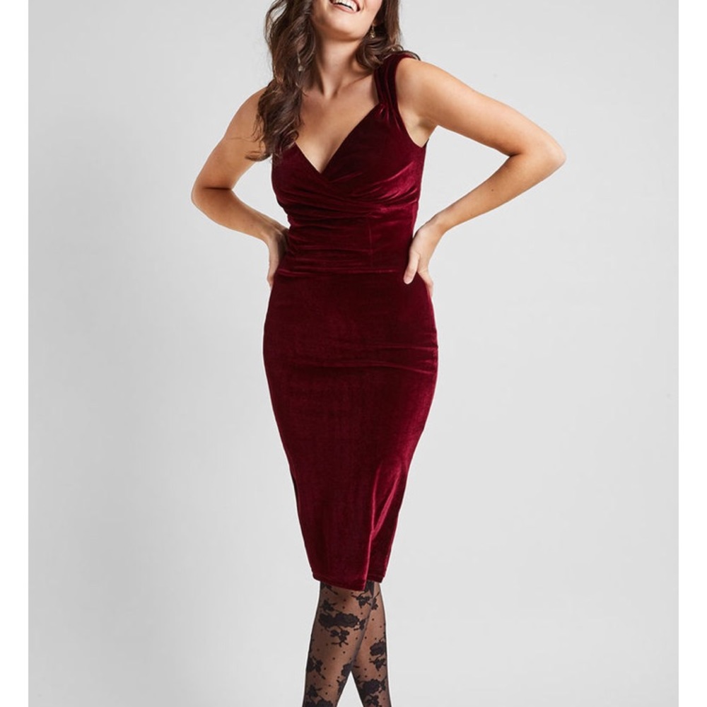 Velvet holiday dress